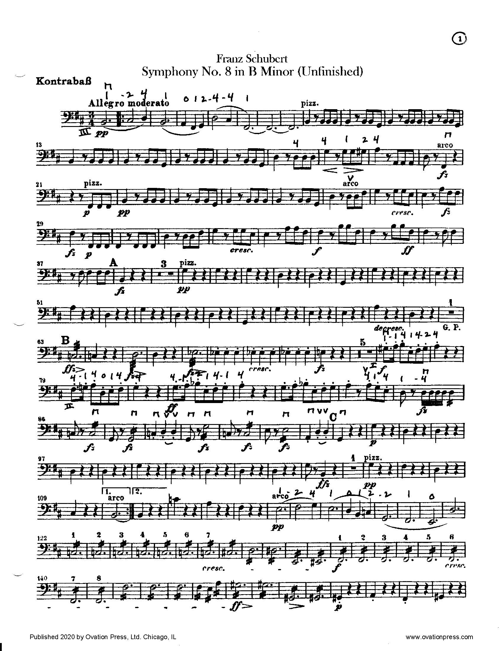 Schubert Unfinished Symphony (for Intermediate Orchestra)