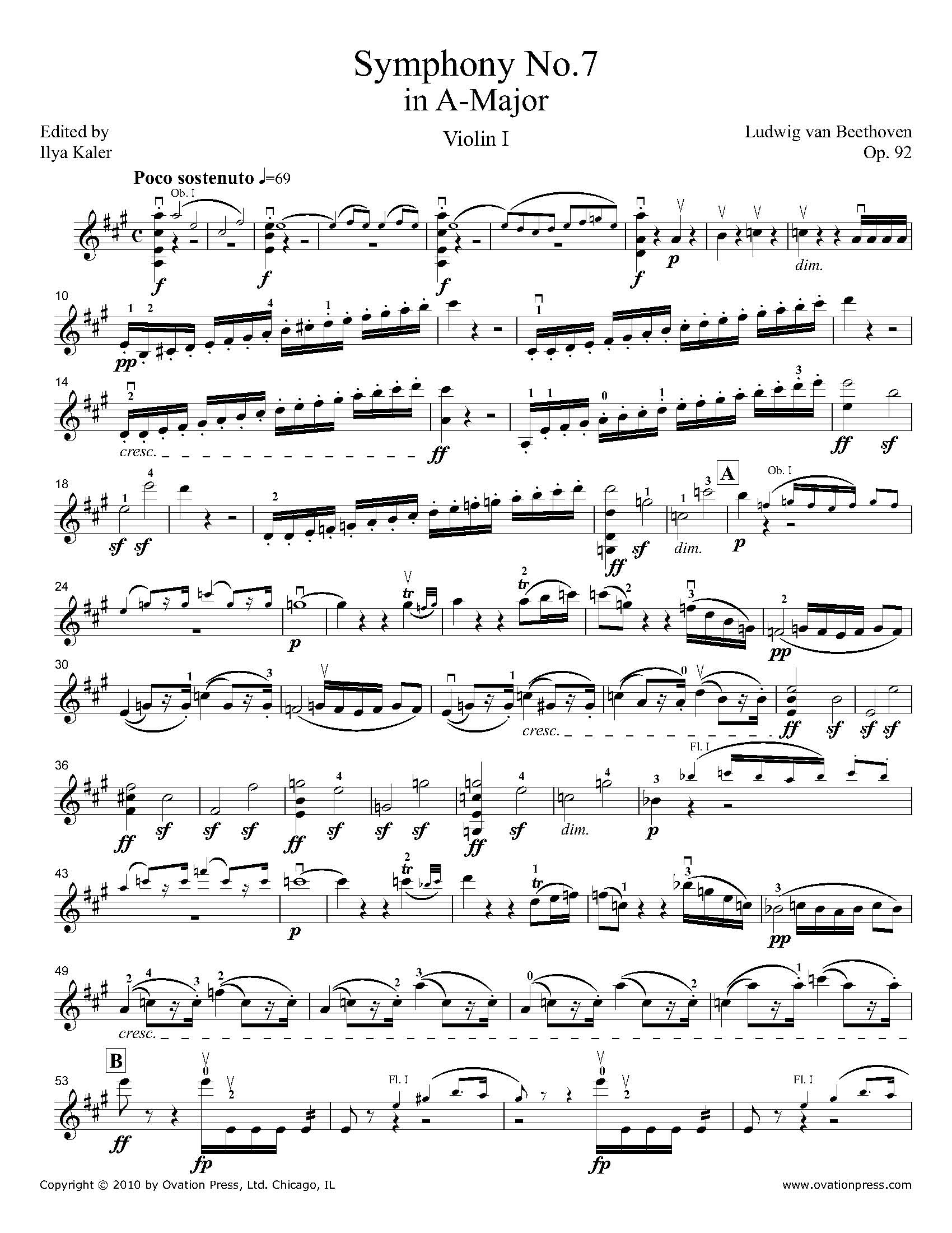 best known part of beethoven 7th symphony