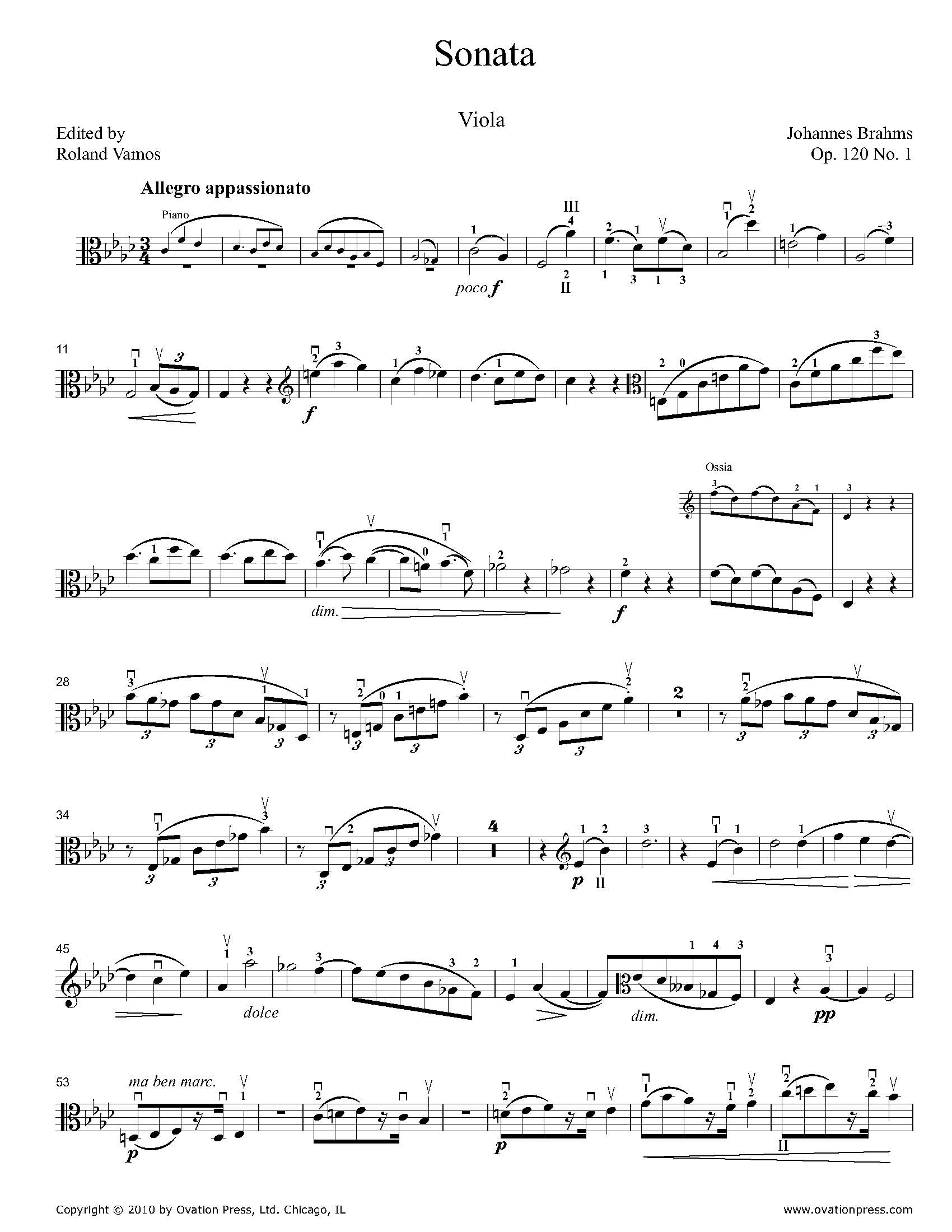 Sonata Op. 120 No. 1