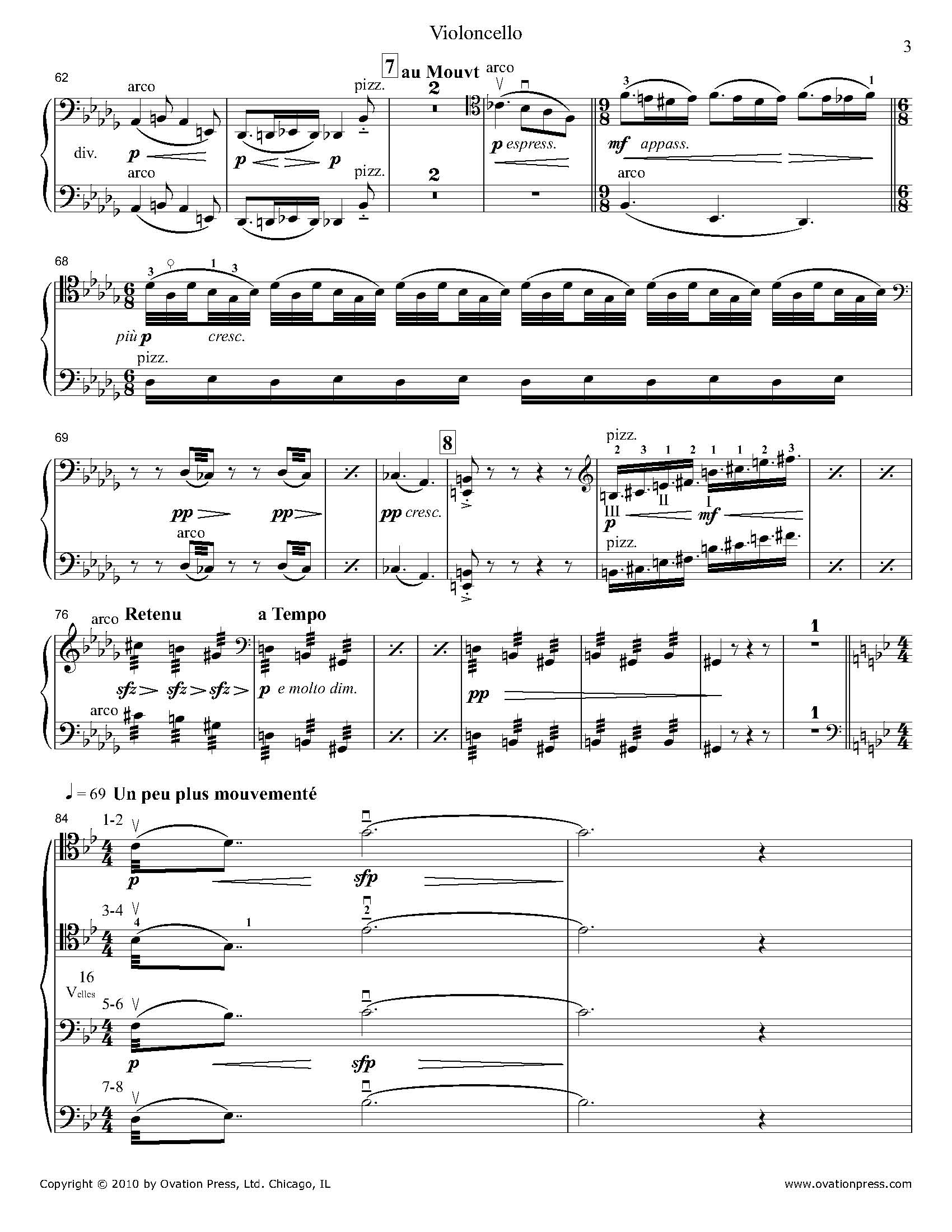 Debussy La Mer Cello Part by Carter Brey