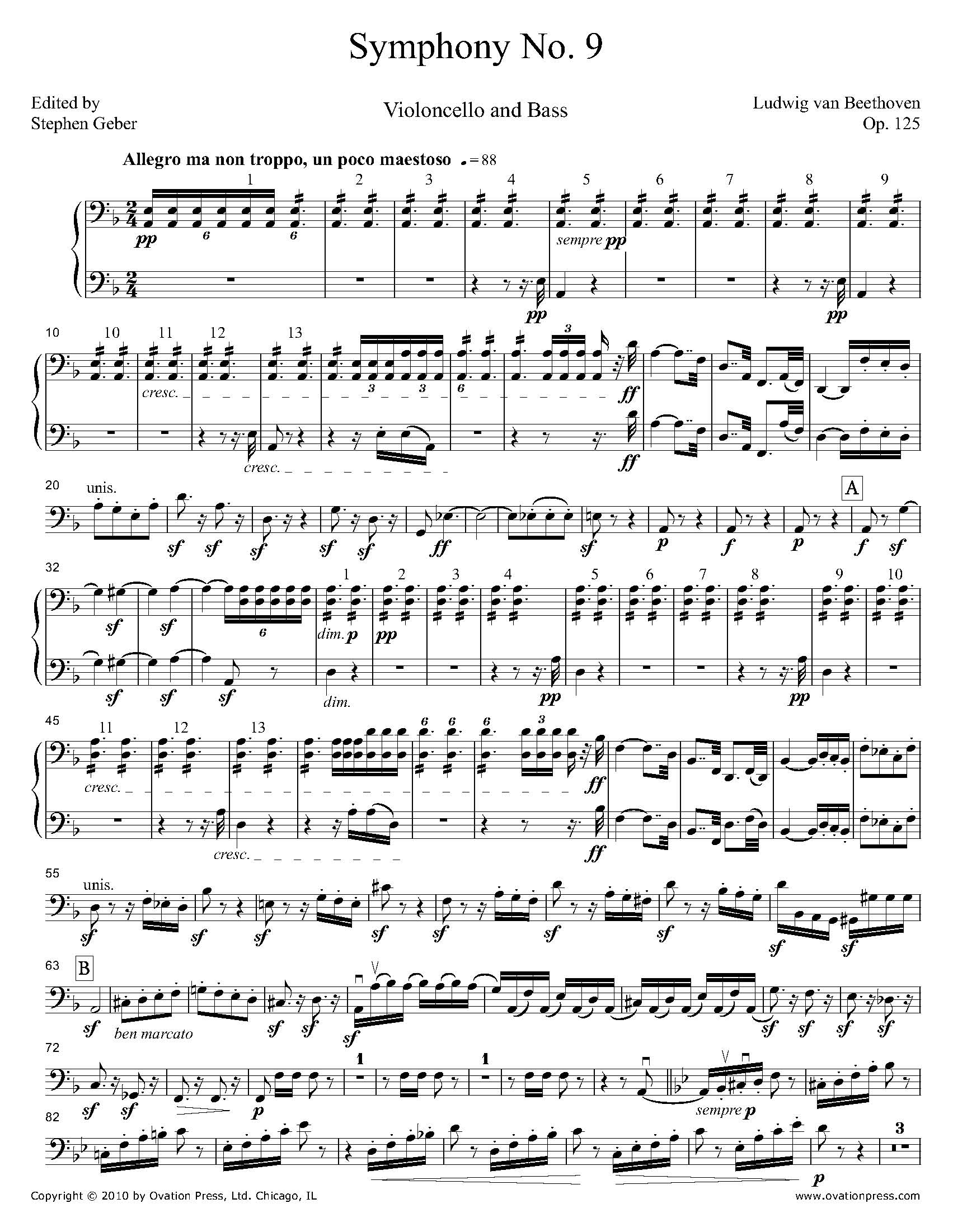 Beethoven Symphony Sheet Music